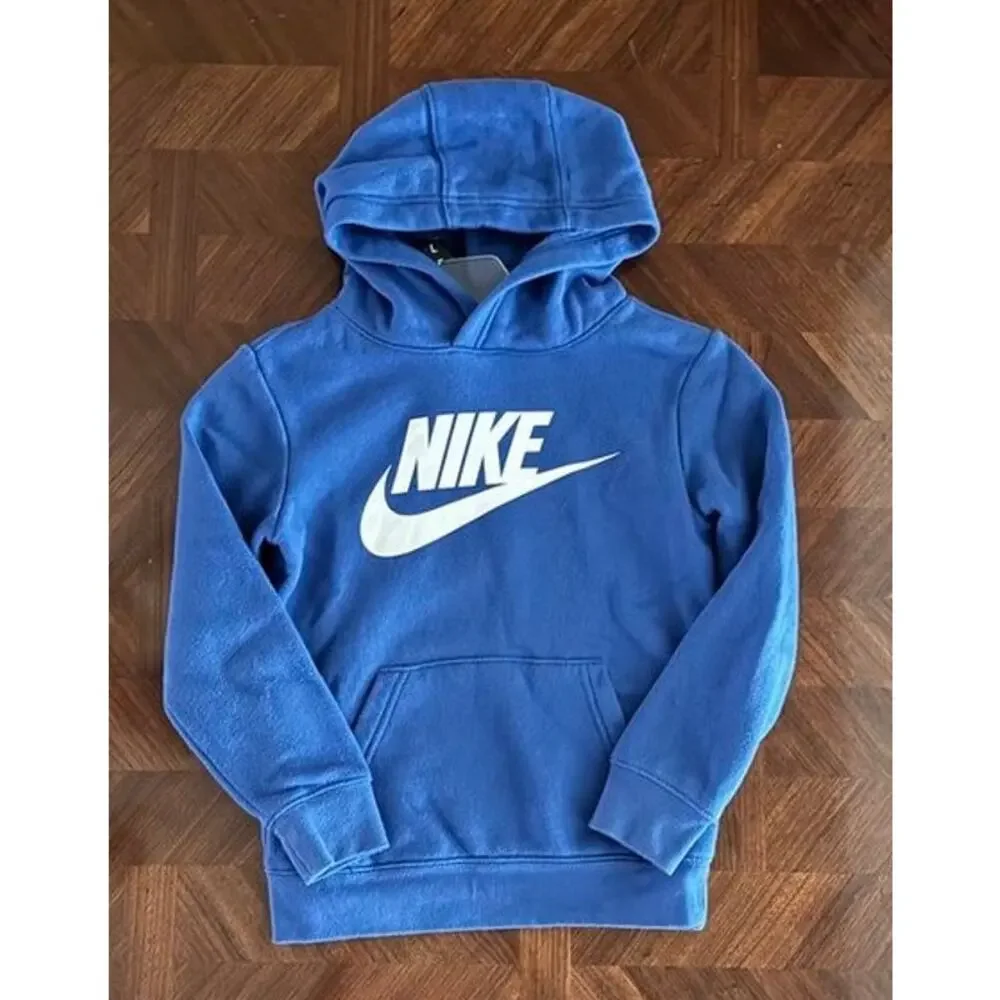 Nike Kids Blue Pullover Hoodie | Size Small 5-6Y